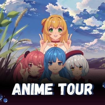Blue and Black Gradient Anime Travel Instagram Post - 1
